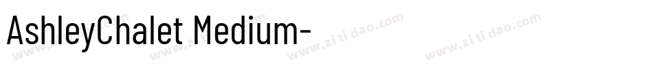 AshleyChalet Medium字体转换